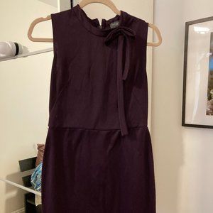 The Limited Purple Dress with Neck Bow